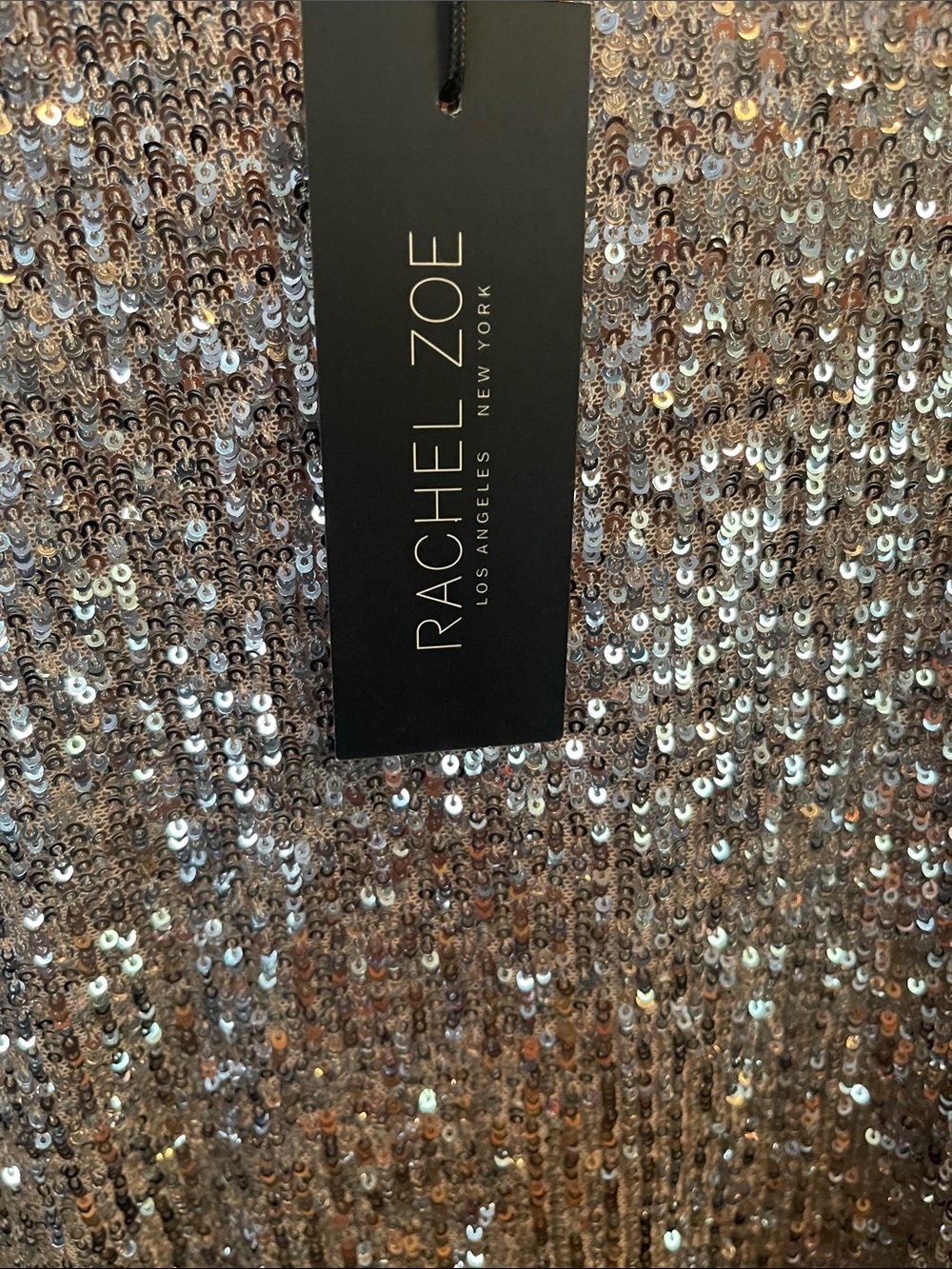 Rachel Zoe Rose Gold Sequin Top